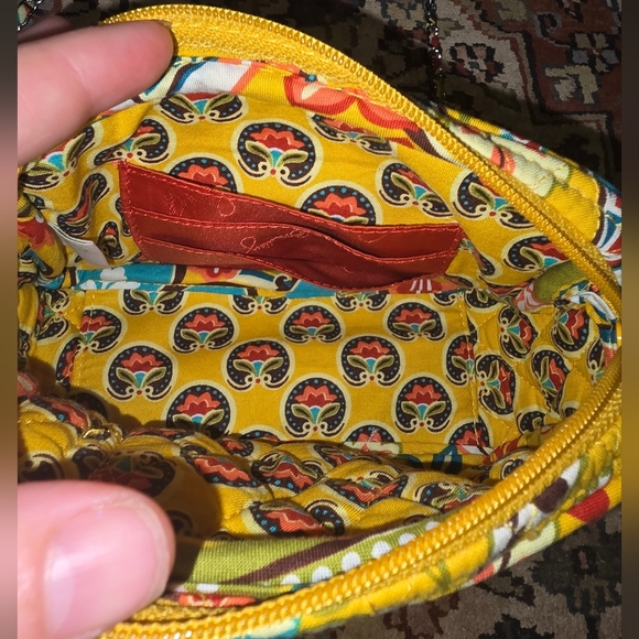 NWT Vera Bradley Small Chain Strap Crossbody In Anchors Away Print - Picture 4 of 4